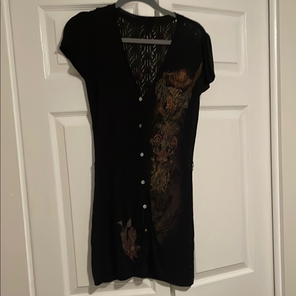 VINTAGE Lapis Mini Dress Black Size M